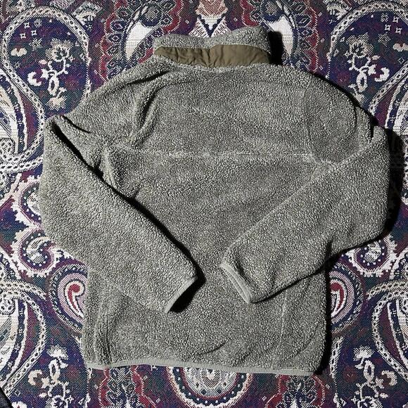 L.L.BEAN Women's Hi-Pile Soft Fleece Pullover Sweater Dark Olive Size XS - Picture 7 of 7